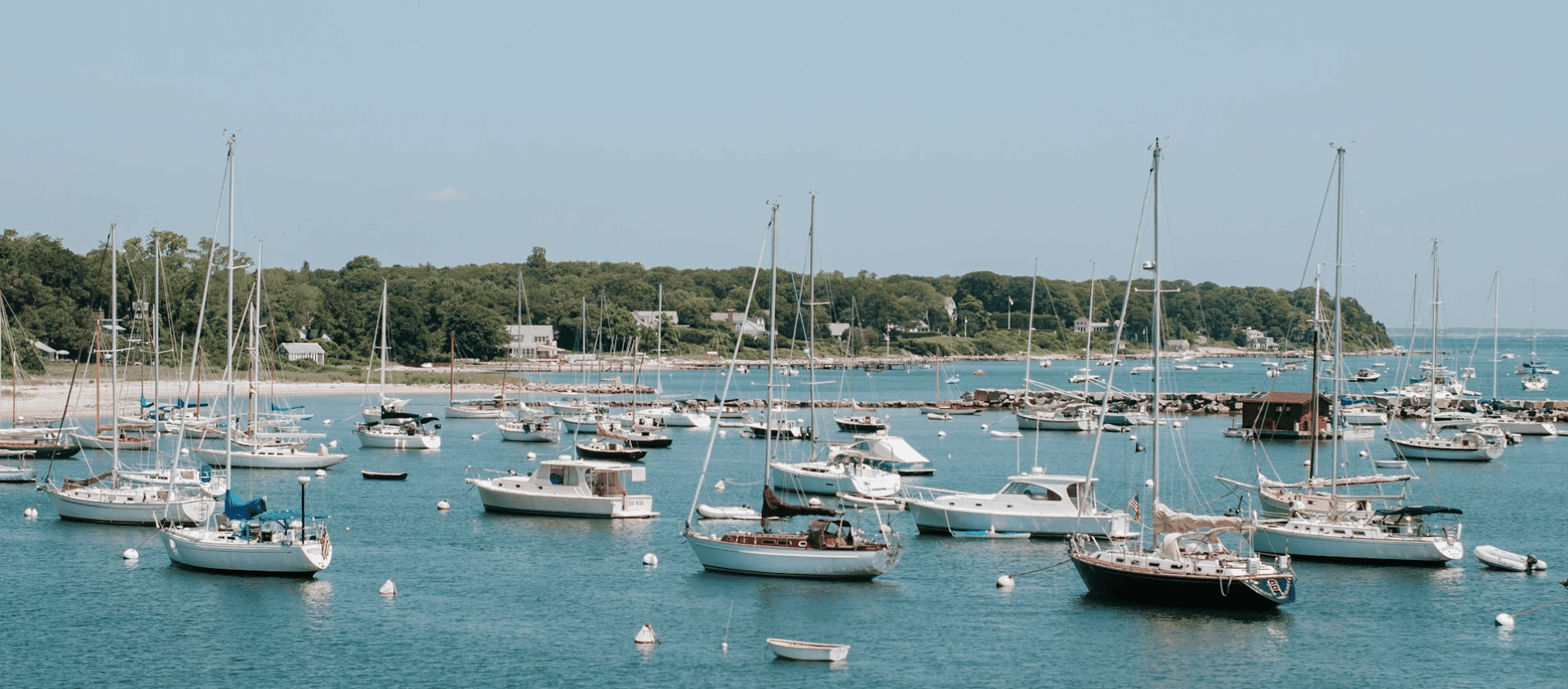 Boats in the harbor at Martha's Vineyard.