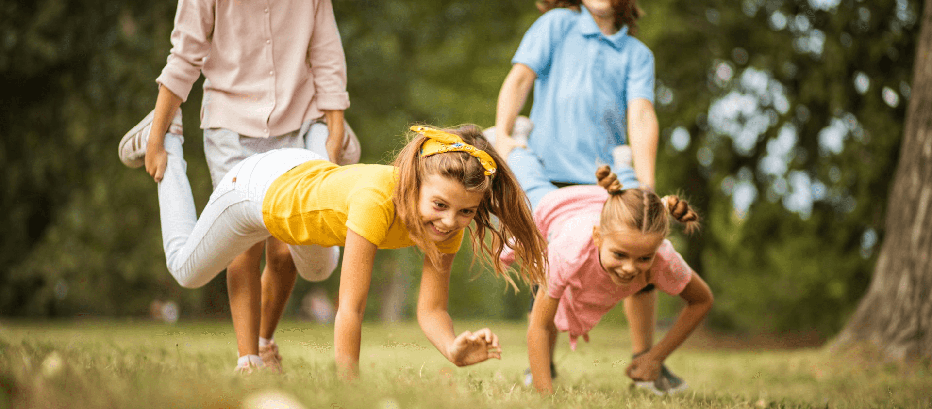 Kids playing in the park