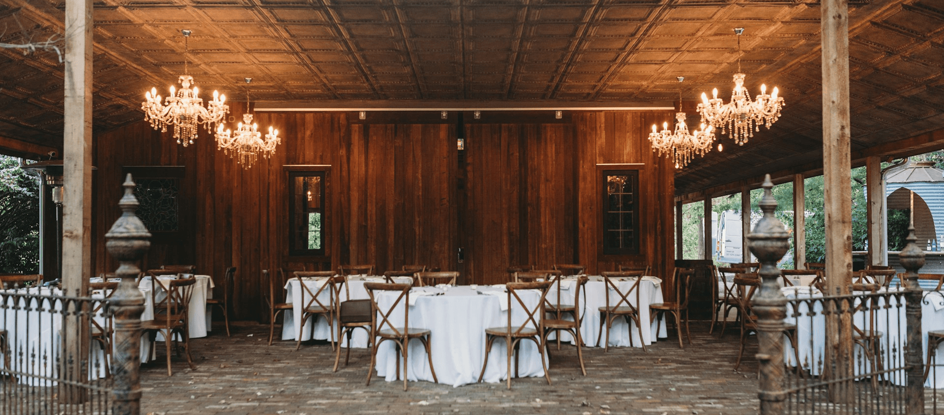 Wedding setup and decorations