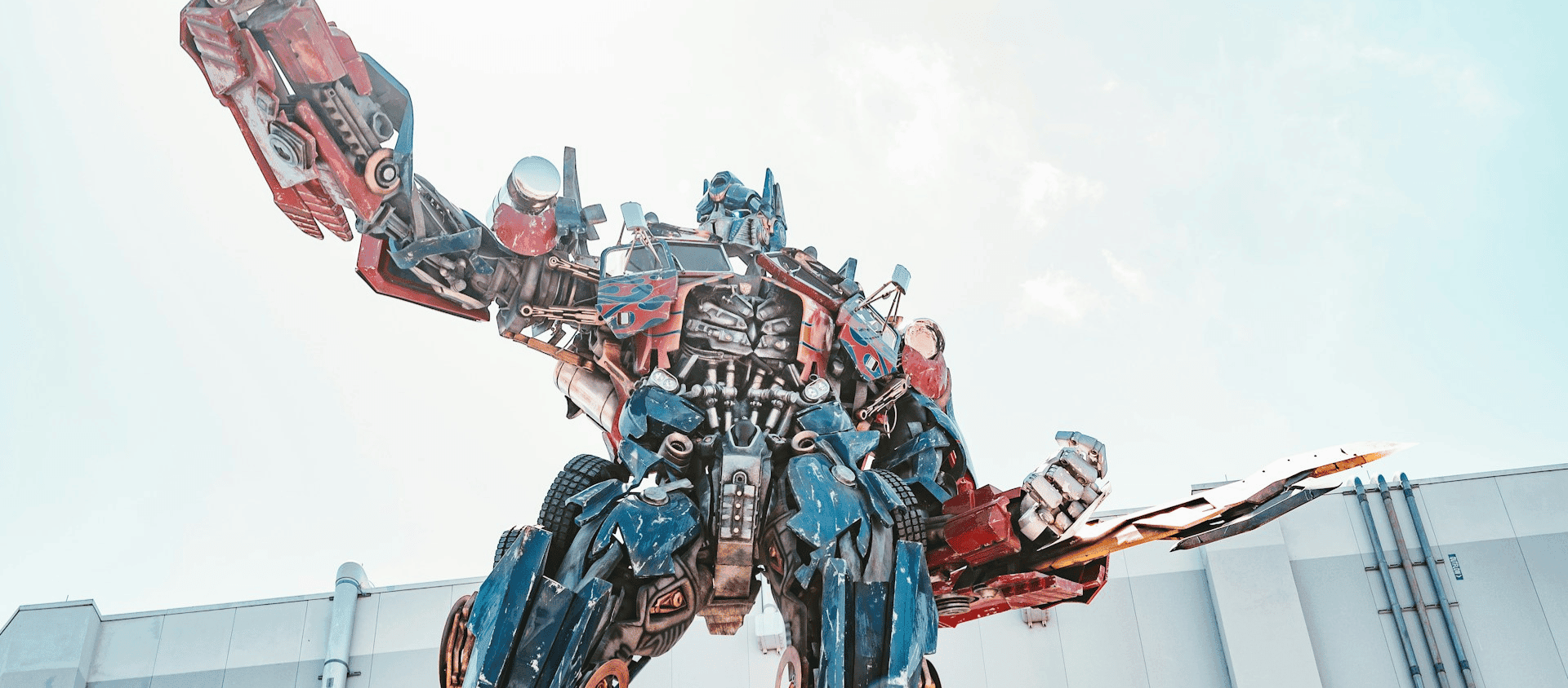 Optimus Prime statue at Universal Orlando Resort.