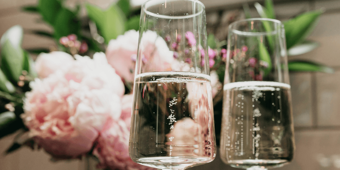 Two glasses of champagne