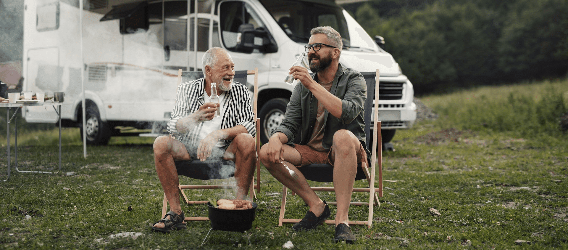 Camping retreat with an RV