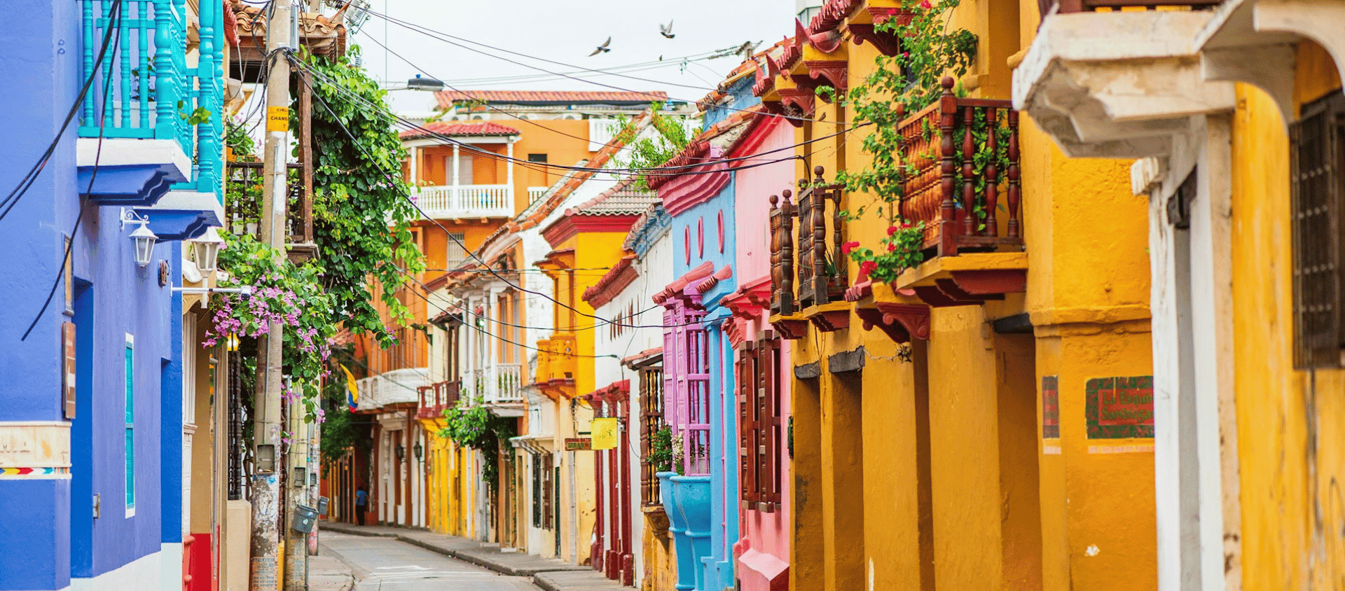 City streets in Cartagena, Colombia