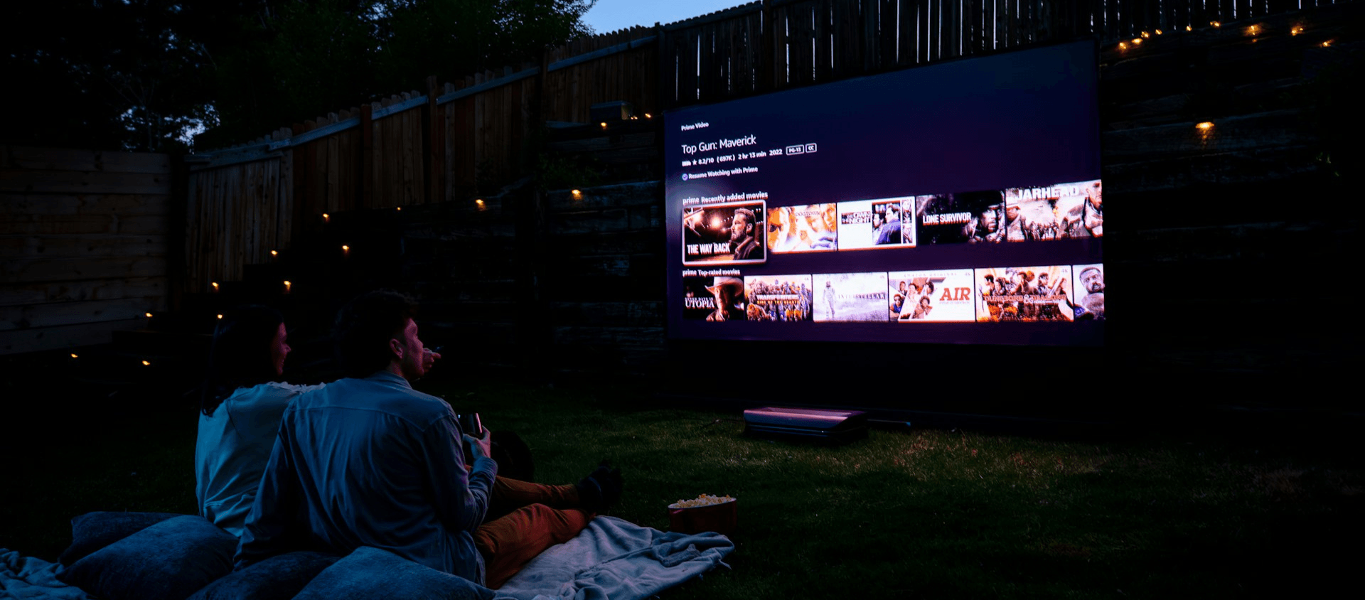 Outdoor movie night
