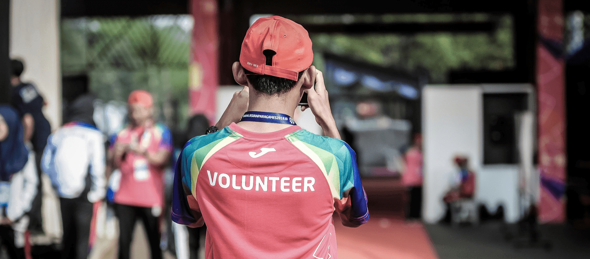 A person spending their day volunteering