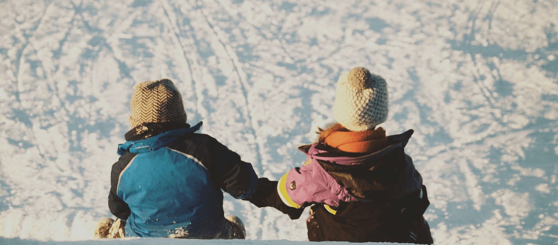 Couple skiing