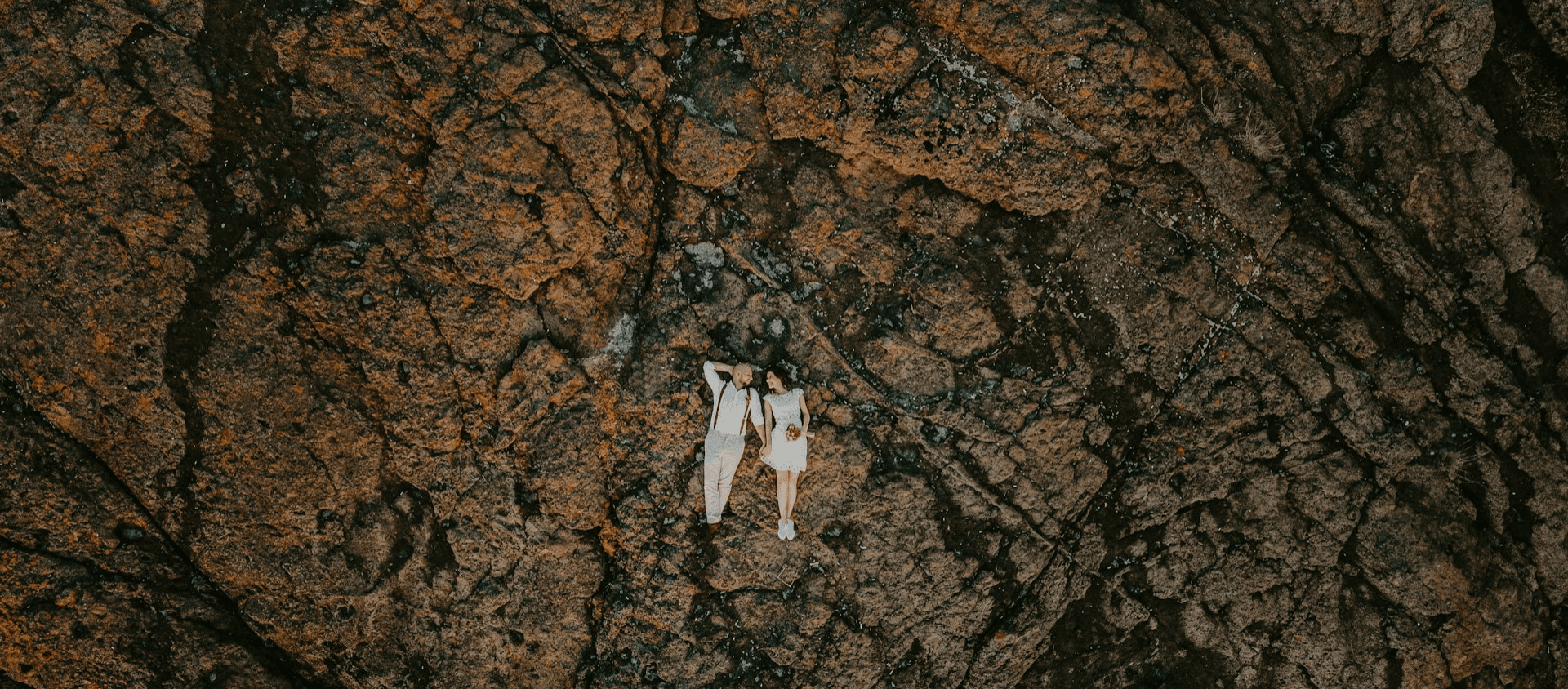 Couple on a hike together