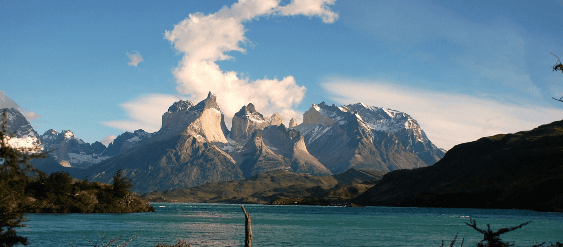 View of the mountains at Patagonia, Chile