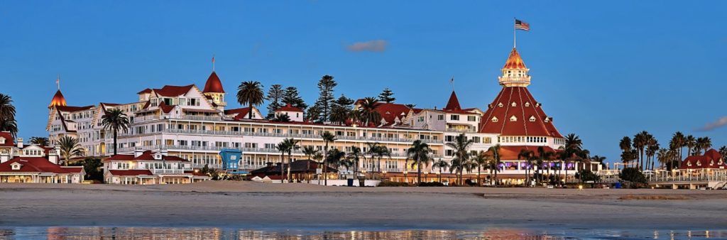 Photo of Hotel Del Coronado in San Diego, California.